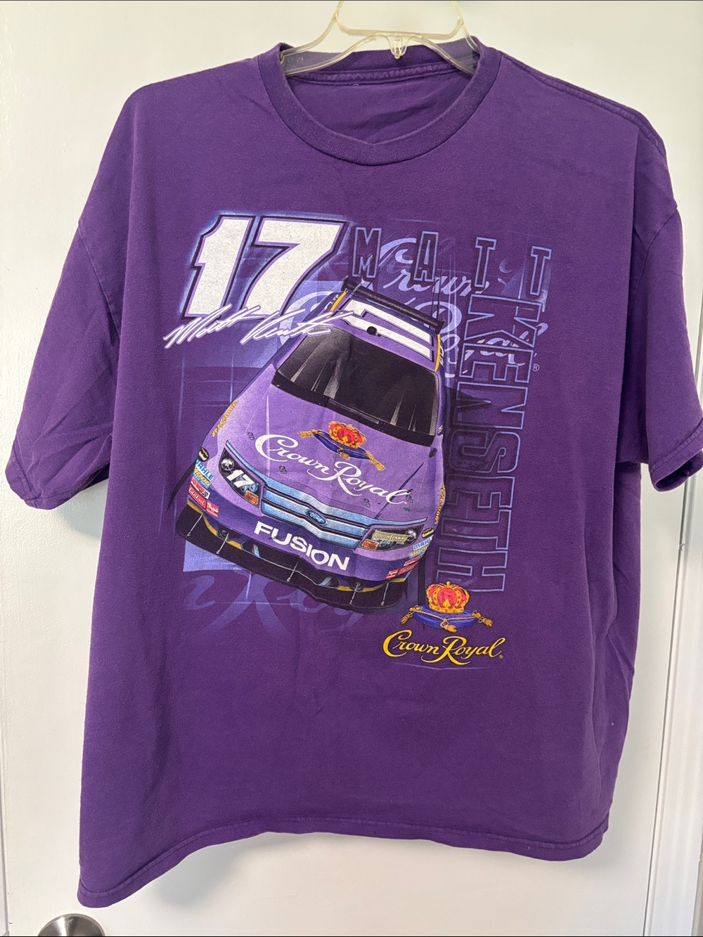 Purple Racing Graphic Tee - Short Sleeve Men’s Shirt